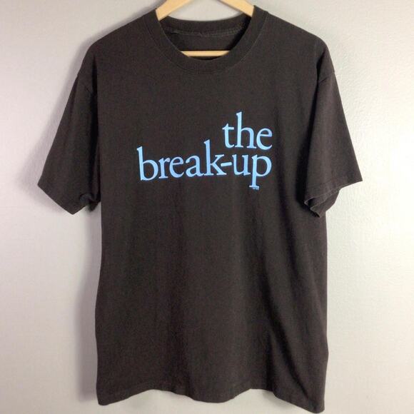 Vintage 2006 The Break-Up Movie T Shirt Brown Blue Large - Picture 1 of 4